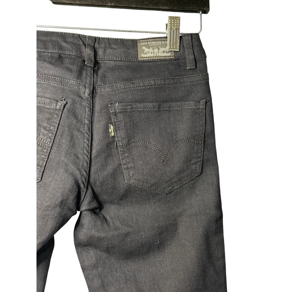 Levis Girls Black Denim Leggings Skinny Fit Stretch 5 Pockets Sz 14‎ Kids Wear